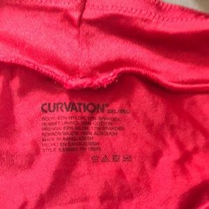 3 pieces of shapewear 2x one red one black one black animal print